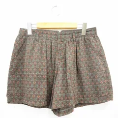 アーバンリサーチ URBAN RESEARCH キュロット パンツ 総柄 ミニ ショート FREE ブラウン レッド 茶 赤 /MT13