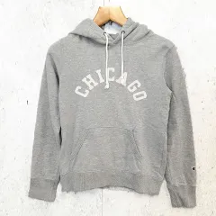 champion チャンピオン スウェットパーカー プルオーバー ワンポイントロゴ 前ポケット シンプル グレー〇◇