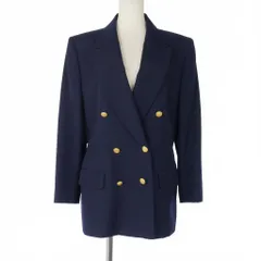バーバリーズ Burberrys 金ボタン テーラードジャケット ブレザー ダブルブレスト 無地 Mサイズ ネイビー 紺