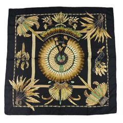 美品！HERMES☆カレ90 BRAZIL ブラジル 羽根柄 シルクスカーフ - メルカリ
