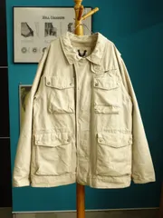 09s Timberland M-65 フィールドジャケット ベージュ コットン ブルゾン ミリタリージャケット ティンバーランド XL アウトドア 大きめ