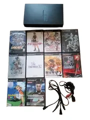ＰＳ２本体 + ゲーム１０本 ＜動作確認済み＞◆送料無料◆