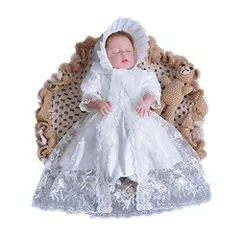 【人気商品】4点セット ベビー お宮参り ドレス ニューボーンフォト 新生児 写真撮影 セレモニードレス 寝相アート 退院着 令和 お披露目に 赤ちゃん ホワイト 七五三 プレゼント 60cm~70cm お呼ばれドレス