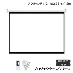 プロジェクタースクリーン 吊り下げ式 100インチ 16:9 電動 静音 大画面 ワイド 映画 ホームシアター 簡単設置 映像 自宅 授業 会議 家庭用 新生活 ny199のサムネイル