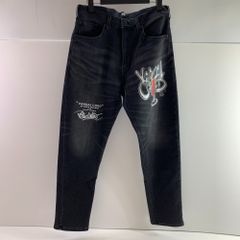 vanish202a loose fit oil jeans ダブルニー - メルカリ
