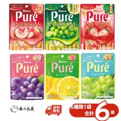 퓨레구미 6종 아소트 6개 세트 칸로 무스카트 포도 레몬 흰 복숭아 토치아이카 딸기 송료 무료