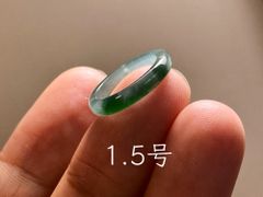 L17-69 ピンキーリング 氷種 暗森緑 4.5号 グアテマラ産 A貨 本翡翠