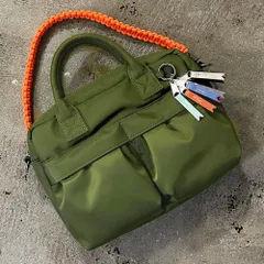 ☆ 54KH(カーキ) ☆ cheek チーク Wpocket 3way boston cheek バッグ チーク C25008 ショルダーバッグ ショルダーバック 斜めがけバッグ 2way ミニボストンバッグ ハンドバッグ レディース メンズ 女性 男性のサムネイル