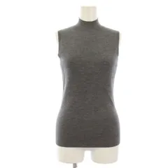 セオリー Theory ニット セーター S グレー ノースリーブ タートルネック リブニット /LP