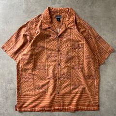 00s pataloha アロハシャツ M レッド オープンカラー ポルトガル製 90s pataloha アロハシャツ M レッド オープンカラー ポルトガル製