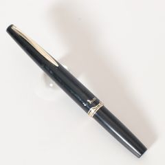 レトロパイロットElite 万年筆 黒 金K14ペン先 14k585 - メルカリ