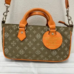 1221　russet ラシット　2way　ショルダーバッグ　ハンドバッグ　ミニ　小さめ　レディース　モノグラム　ベージュ　オレンジ　シンプル　きれいめ　カジュアル