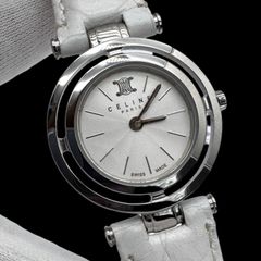稼働/新品電池】CELINE レディース腕時計 トリオンフ 純正ベルト