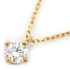 ケイウノ K.uno ネックレス 1ポイント ラウンドブリリアントカット ダイヤモンド 0.260ct(F/VS1/3EX) K18YG 【中古】のサムネイル