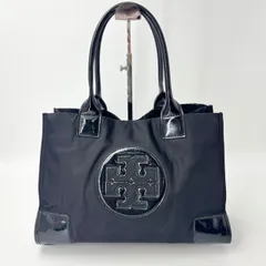 Tory Burch トリーバーチ トートバッグ 黒 ナイロン YK11-13　1583