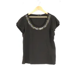 美品 maxmaraWEEKEND マックスマーラ トップス L コットン 他 半袖 カットソー ビジュー レディース AM8368A22 