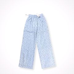 A19571 ハートイッセイミヤケ ポルカドット刺繍再構築ワイドパンツ