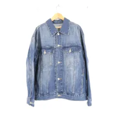 美品 le coeur blanc ルクールブラン 3095076601 ルーズデニムジャケット 38 コットン100％ 長袖 レディース AM8594A63 のサムネイル