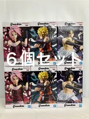未開封 NARUTO ナルト疾風伝 Grandista ナルト・サスケ・サクラ フィギュア 3種 6個セット LF4477 f101