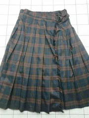◇ Θ スマイルランド Smile Land チェック柄プリーツスカート LLサイズ レディース E  【1603090033157】