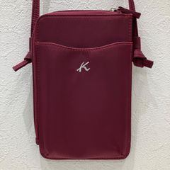 未使用品✨ キタムラ ショルダーバッグ ナイロン レザー 肩掛け 刺繍 K