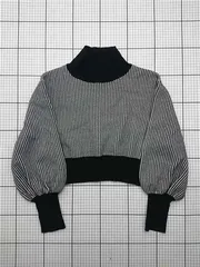 ◇ ⊇ ジーナシス JEANASIS JS063788CF ハイネックボーダーニットトップス レディース E  【1603160012945】