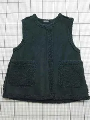 ◇ ⊇ デイクローゼット Day Closet tops1340 ボアベスト ブラック系 レディース M E  【1603160013461】