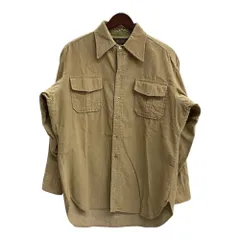エディーバウアー EDDIE BAUER 70's 80's コーデュロイ 長袖シャツ ベージュ 201MT-5718 VB