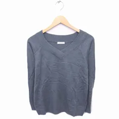 アー・ヴェ・ヴェスタンダード ミッシェルクラン a.v.v standard ニット セーター Vネック ラグランスリーブ 長袖 L グレー /TT11