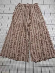 ◇ Θ チチカカ TITICACA LWJBD224 コットンワイドパンツ ベージュ系 レディース E  【1603230024533】