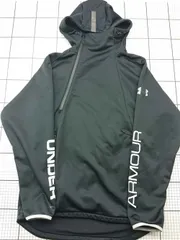 ◇ ⊇ アンダーアーマー UNDER ARMOUR コールドギア フリースパーカー ブラック系 メンズ M E  【1603230032248】