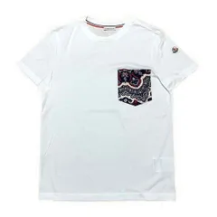 モンクレール　ペイズリー　Tシャツ　ホワイト　S　国内正規品　3S715