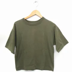 B&Y ユナイテッドアローズ BEAUTY&YOUTH ビューティー&ユース Tシャツ カットソー 丸首 半袖 無地 コットン 綿 カーキ /FT42