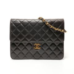 CHANEL シャネル ショルダーバッグ 2001-2002 サテン チョコバー 7番台