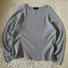 サーマルT SHIPS JET BLUE シップス ジェットブルー ワッフルTシャツ　サーマルロンT 長袖カットソー　ラグランスリーブ　ラグラン袖　クルーネック　グレー　メンズM リブ袖　ゆったりサイズ　着心地最高　人気　短丈　ショート丈　y2k アーカイブのサムネイル