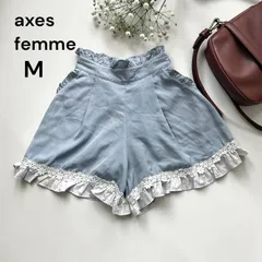 axes femme POETIQUE アクシーズファムポエティック　キュロット　スカートパンツ　M ブルー