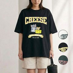 トムとジェリー レディース 半袖 Tシャツ 缶詰 本 タフィー 洋服