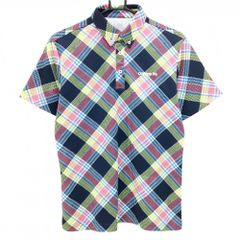 BEAMS GOLF チェック柄 ポロシャツ Mサイズ - メルカリ
