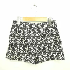 アーバンリサーチ URBAN RESEARCH パンツ キュロット ショート 総柄 薄手 FREE アイボリー ブラック 白 黒 /TT19