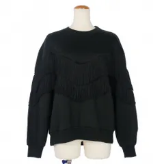 ステラマッカートニー STELLA McCARTNEY フリンジ スウェット トレーナー 長袖 サイズ36 ブラック 黒のサムネイル