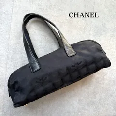 CHANEL シャネル ニュートラベルライン トートバッグ ミニボストンバッグ 黒 ブラック ゴールド金具 ナイロン　ML02