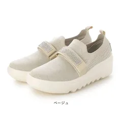スリッポン スニーカー レディース 厚底 ラメ ビジュー ニット 軽量 疲れにくい キラキラ 痛くない 歩きやすい ウェーブソール  おしゃれ 黒 キットソン hk1113 ベージュ