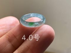 L17-69 ピンキーリング 氷種 暗森緑 4.5号 グアテマラ産 A貨 本翡翠