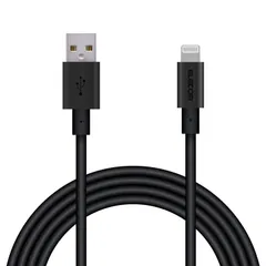 新品 エレコム Lightningケーブル ライトニング iPhone 充電ケーブル アルミコネクタ 準高耐久 【 iPhone 13 / 12 / SE (第2世代) 対応 】 Apple認証品 2m ブラック MPA-UALPS20BK