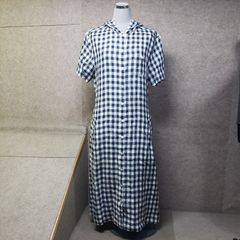 Margaret Howellリネンワンピースブロックチェック20SS マーガレット