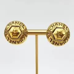 CHANEL（シャネル） ヴィンテージ ロゴ ラウンド イヤリング ゴールドカラー レディース 【中古】