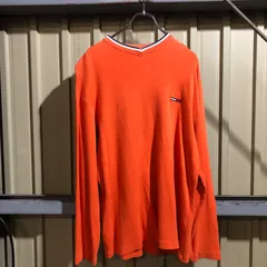 2378 Tommy genes トミージーンズ ロングTシャツ M オレンジ 古着卸 アメリカ仕入