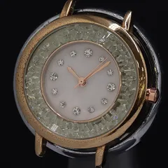 稼働 箱/保/替えベルト付 ジンカネズ JNおしゃれウォッチ QZ ピンクシェル文字盤 レディース腕時計 2000000 NSK KRI