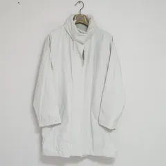 新品 ユニクロ ブロックテック ハーフコート 白 OFF S