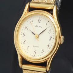 Vintage SEIKO ALBA オーバル型 ゴールド レディース 腕時計 - メルカリ